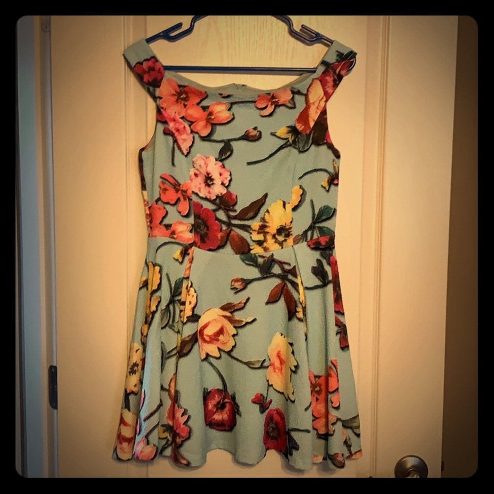 Floral Off the Shoulder Dress